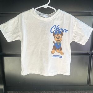 Paw Patrol White Tee with Chase Graphic